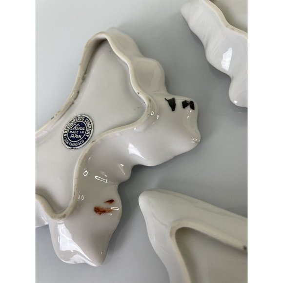 Vintage Fred Roberts San Francisco Nesting Butterfly Trinket Dishes Made Japan - Picture 8 of 12